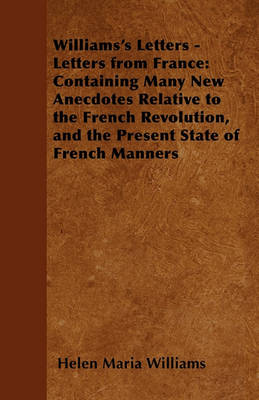 Book cover for Williams's Letters - Letters from France