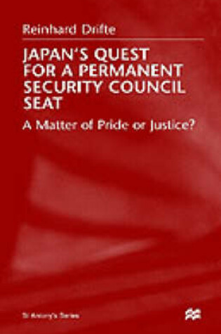 Cover of Japan's Quest For A Permanent Security Council Seat