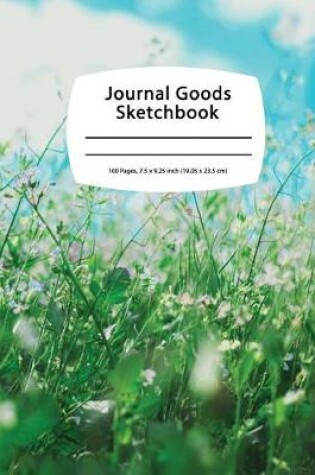Cover of Journal Goods Sketchbook - Blue Sky Grass