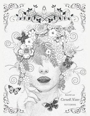 Book cover for Butterfly Lady Cornell Notes Notebook