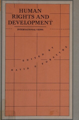 Cover of Human Rights and Development