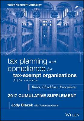 Cover of Tax Planning and Compliance for Tax-Exempt Organizations
