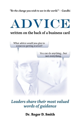 Book cover for Advice Written on the Back of a Business Card