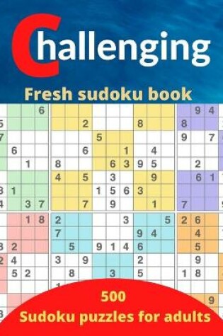 Cover of challenging fresh sudoku book