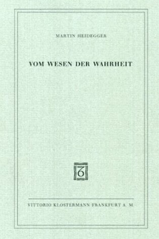 Cover of Vom Wesen Der Wahrheit