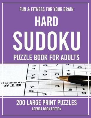 Book cover for Hard Sudoku Puzzle Book for Adults