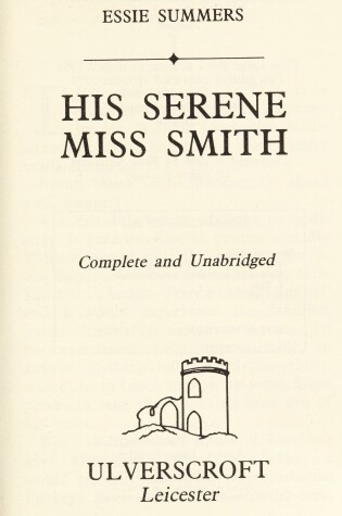 Cover of His Serene Miss Smith