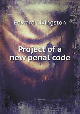 Book cover for Project of a new penal code