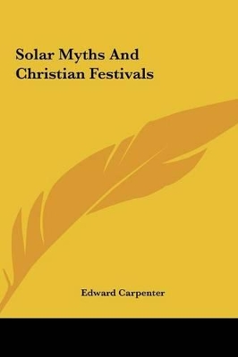 Book cover for Solar Myths and Christian Festivals