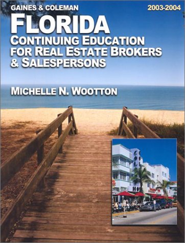 Book cover for Florida Continuing Education for R/Estate 2003-