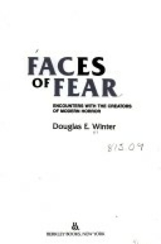 Cover of Faces of Fear Tr