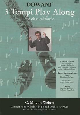 Book cover for Concertino for Clarinet in Bb and Orchestra Op. 26 E Flat Major