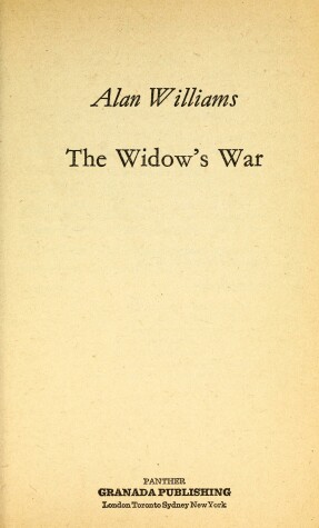 Book cover for Widow's War