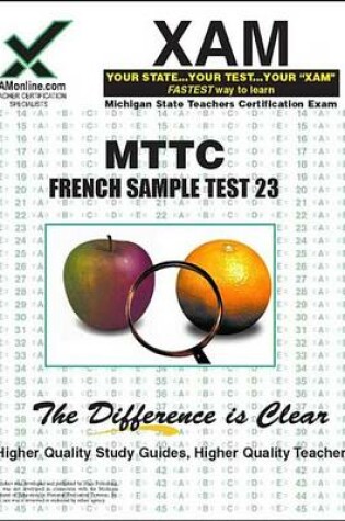 Cover of Mttc 23 French Sample Test Teacher Certification Exam
