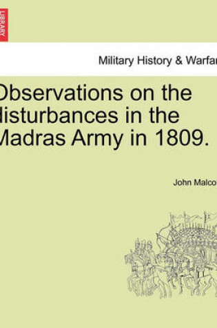 Cover of Observations on the Disturbances in the Madras Army in 1809.