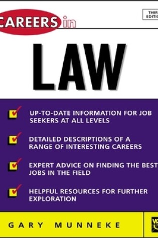 Cover of Careers in Law