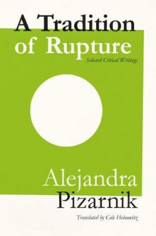 Cover of A Tradition of Rupture