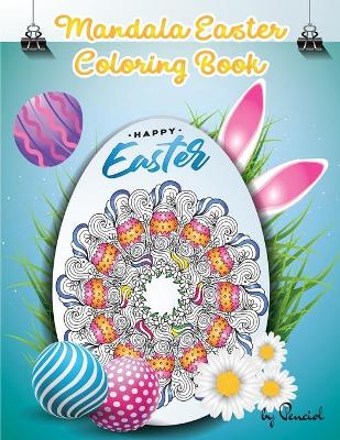 Book cover for Mandala Easter Coloring Book