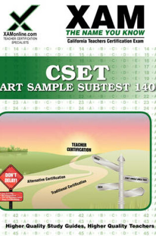 Cover of Cset Art Sample Subtest 140 Teacher Certification Test Prep Study Guide