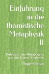 Book cover for Einführung in die thomistische Metaphysik II