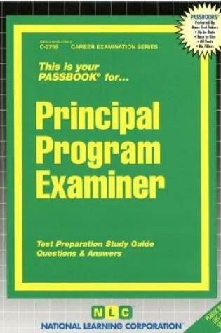 Cover of Principal Program Examiner