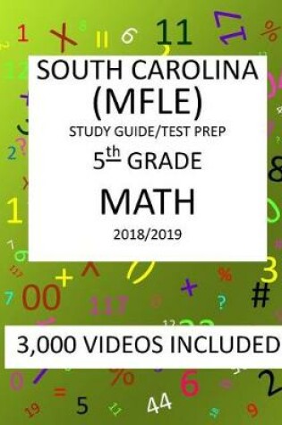 Cover of 5th Grade SOUTH CAROLINA PASS TEST, 2019 MATH, Test Prep