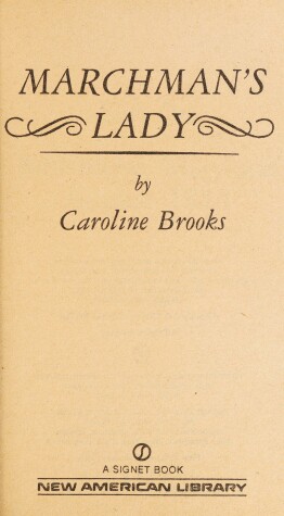 Book cover for Marchman's Lady