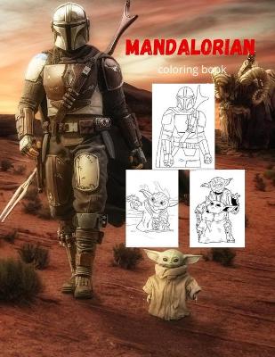 Book cover for mandalorian coloring book