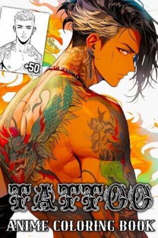 Cover of Tattoo Anime Coloring Book