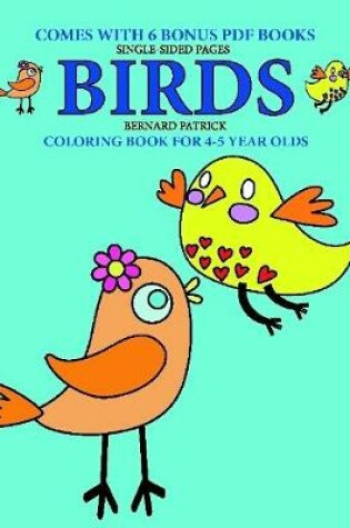 Cover of Coloring Book for 4-5 Year Olds (Birds)
