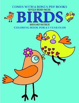 Book cover for Coloring Book for 4-5 Year Olds (Birds)