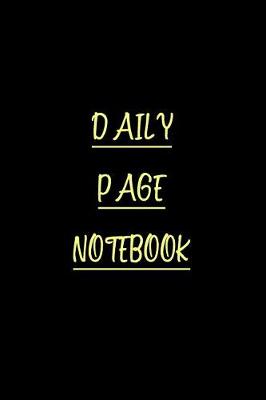 Book cover for Daily Page Notebook