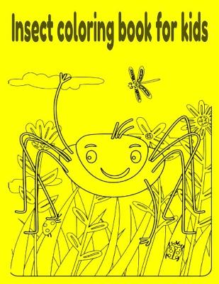 Book cover for Insect coloring book for kids