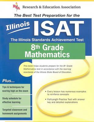 Book cover for Illinois ISAT 8th Grade Mathematics