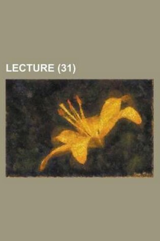 Cover of Lecture (31)