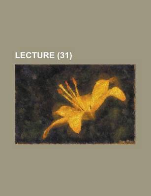 Book cover for Lecture (31)