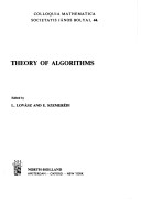 Cover of Theory of Algorithms