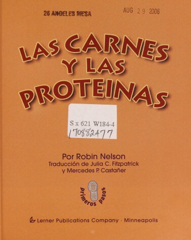 Cover of Las Carnes y Las Prote-NAS (Meats and Proteins)