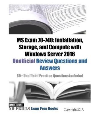 Book cover for MS Exam 70-740