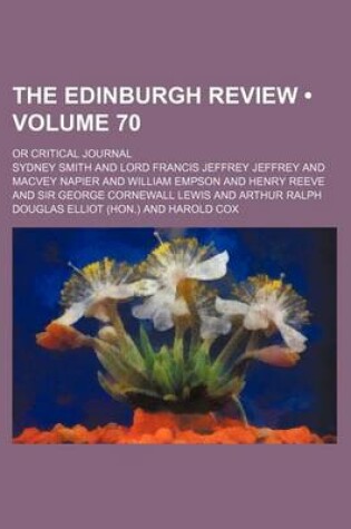 Cover of The Edinburgh Review (Volume 70); Or Critical Journal