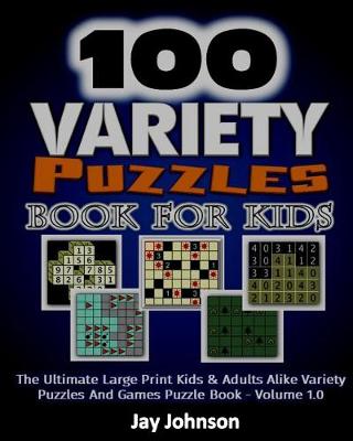 Book cover for 100 Variety Puzzles Book for kids