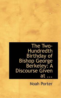 Book cover for The Two-Hundredth Birthday of Bishop George Berkeley