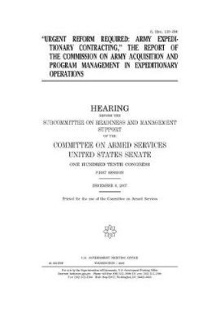 Cover of Urgent reform required
