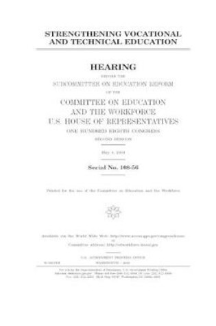 Cover of Strengthening vocational and technical education