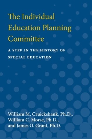 Cover of The Individual Education Planning Committee