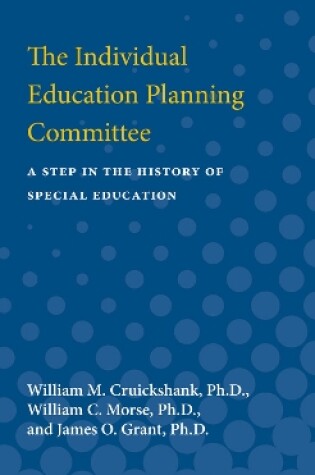 Cover of The Individual Education Planning Committee