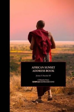 Cover of African Sunset Address Book