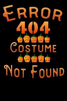 Book cover for error 404 costume not found