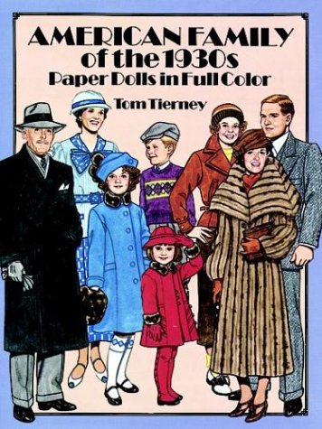 Book cover for American Family of the 1930s Paper Dolls in Full Colour