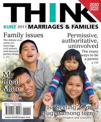 Book cover for THINK Marriages and Families Census Update Plus NEW MyFamilyLab with eText -- Access Card Package